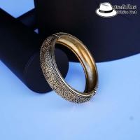 ราคา กำไลทาทอง งานลงยา ฉลุลายโบราณ รอบวง 6 นิ้ว เหมาะสำหรับข้อมือผู้หญิง (24140524773)