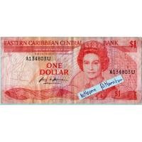 ราคา ธนบัตรรัฐแคริบเบียนตะวันออก One Dollars ปี 1988 (24902357294)