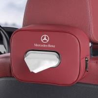 ราคา รถที่นั่งกลับหนังกล่องกระดาษทิชชูกล่องเก็บอุปกรณ์ตกแต่งภายในสําหรับ Mercedes Benz AMG CE Class W207 W211 W205 W212 W204 W220 W206 W124 W213 W218 W222 CLA GLA GLK CLS (25989835520)
