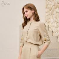 ราคา Pena house เสื้อผู้หญิงคอจีน แขนสามส่วน ปักลายดอกไม้ PWSL022502 (26175402707)
