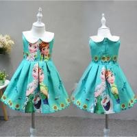 ราคา ชุดเจ้าหญิงลายเอลซ่า&แอนนาสีเขียว (323384950)