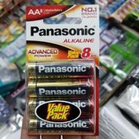 ราคา ใช้แรง ถ่าน Panasonic Alkaline Size AA 1.5V แพค 8ก้อน หรือ แพค 6ก้อน (29257460505)