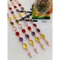 ราคา #สร้อยข้อมือเศษทองหุ้มพลอยนพเก้ามณีใต้น้ำ (19883463512)