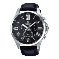 ราคา Casio Edifice นาฬิกาข้อมือผู้ชาย สายหนังแท้ รุ่น EFV-500L-1A - สีดำ (1341146353)