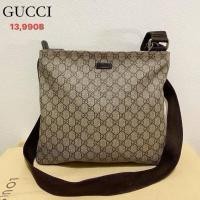 ราคา *ของแท้*กระเป๋าสะพายข้างชาย Gucci Messenger Bag (26185098147)