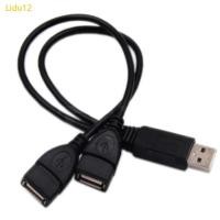 ราคา Lidu12 สายเคเบิลขยายหญิง USB สองเส้นพร้อมขั้วต่อตัวผู้ USB 2 0 สายชาร์จข้อมูล (42906034115)