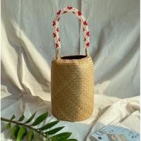 ราคา กระเป๋าถือ ทรงปิ่นโต ลูกปัดแดง (6570570591)