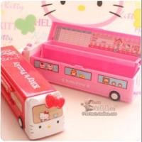 ราคา กล่องดินสอคิตตี้สีชมพู​ 2​ ชั้น​ ขนาด 23*5.7 cm​ (5812360684)