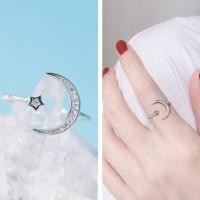 ราคา แหวนเงินแท้ การจัดเรียงของดวงจันทร์ แหวนเงินแท้ 92.5 (14625313827)