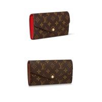 ราคา LOUIS VUITTON Portefeuille Sarah กระเป๋าหนังวัว/กระเป๋าถือ/กระเป๋าสตางค์ (24875172557)