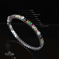 ราคา Top1jewelry กำไลข้อมือพลอยนพเก้า พลอยประจำวันเกิด เงินแท้ พลอยแท้ (11653143790)