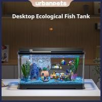ราคา ตู้ปลาขี้เกียจ ตู้ปลาตั้งโต๊ะครบชุด แบบรวม พร้อมกรองและไฟ ไม่ต้องเปลี่ยนน้ำ อุปกรณ์ตู้ปลา (25835219482)
