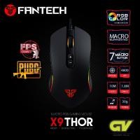 ราคา FANTECH X9 THOR Optical Macro Key RGB Gaming Mouse เมาส์เกมมิ่ง ตั้งมาโครคีย์ได้ ปรับ DPI 200-4800 (9129615116)
