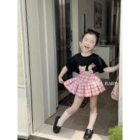 ราคา 2-14Yrs KIds สาวตาหมากรุกจีบกระโปรงกับกางเกงนิรภัย เจเค กระโปรง 走新女童甜美格纹百防走光裙 (27987590195)