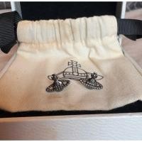 ราคา Vivienne Westwood Farah earrings ต่างหูมือสอง สภาพดีมาก สี Ruthenium (40252808770)