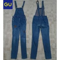 ราคา ชุดเอี๊ยมยีนส์ ชุดเอี๊ยมช่าง ชุดเอี๊ยมแฟชั่น ชุดหมียีนส์ Jeans overalls แบรนด์ GU มือ 2 ของญี่ปุ่น ไซส์ S (25734861272)