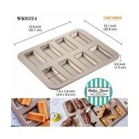 ราคา พิมพ์ CHEFMADE รหัส WK9324 พิมพ์ Financier 8 หลุม เคลือบเทฟลอนสีทอง (10046423747)