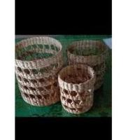 ราคา ตะกร้าสานผักตบชวา เซต3ใบ (13604167776)