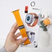 ราคา SPIGEN สายนาฬิกาข้อมือซิลิโคน พร้อมตะขอแม่เหล็ก แบบเปลี่ยน สําหรับ iWatch Ultra 49 มม. 45 มม. 44 มม. 41 มม. 40 มม. iWatch Series 8 7 6 5 4 3 SE2 (22137579862)
