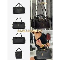 ราคา ของแท้ 100% [ใหม่] YSL / SAINT LAURENT LIYA วัสดุหนังแกะกระเป๋าถือกระเป๋าสะพายข้างเดียว (27076843604)