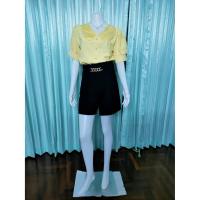 ราคา เสื้อแฟชั่น สีเหลือง แขนตุ๊กตา งานป้าย Kwan Shop (11069118569)