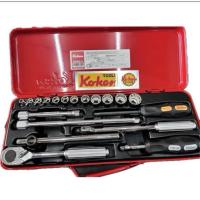 ราคา Koken # 3200A+C บ๊อกซ์ชุด 19 ชิ้น (มิล) ในกล่องเหล็ก (ลูกบ๊อกซ์ 6 + 12 เหลี่ยม) แกน 3/8“ (24138850911)