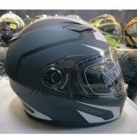 ราคา หมวกกันน็อค RIDER VIPER แว่น 2 ชั้น NO.5 สีดำเทา ด้าน Size M (699008736)