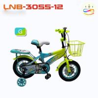 ราคา lukkytoysรถจักรยานเด็กสีสดใสสวยงามขนาดล้อ12นิ้มีล้อประคองข้างกันล้ม รุ่นใหม่3055-12 (27156873008)