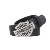 ราคา New Arrival เข็มขลัด Harley-Davidson Women's Bar & Shield Logo Rhinestone Buckle Belt, Black Item # BMW011/08 (43257871608)