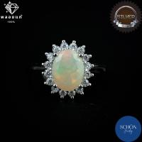 ราคา แหวนพลอยแท้ แหวนเงิน925 พลอยแท้ โอปอ โอปอล ทับทิม อเมทิตส์ ซิทริน ล้อมเพชร แหวนนำโชค แหวนมงคล แหวนมินิมอล แหวนแฟชั่น (13411545455)