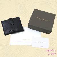 ราคา Preloved Charles & Keith Snap Button Card Holder สีดํา (19577417452)