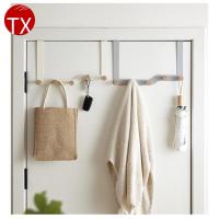 ราคา กลับประตูแขวนโลหะ + Beech ไม ้ เก ็ บตะขอ Puch ฟรี Key Hanger ในครัวเรือนแขวนผนังหมวก ที่แขวนของหลังประตู Door Hanger (25079707865)