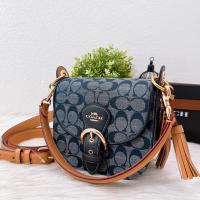 ราคา พร้อมส่งแท้% Coach Kleo Shoulder Bag 17 In Signature Canvas Style No. C5691 \ C8512 (29524062749)