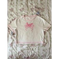 ราคา เสื้อครอป ผีเสื้อชมพู (29673113369)