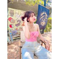 ราคา เสื้อเกาะอกไหมพรมโบว์ใหญ่ (22155440656)