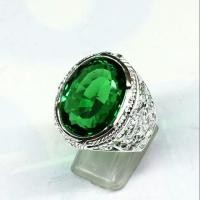 ราคา แหวนชายเงินแท้มรกตcz ลายไทยรูปนก (2910017332)