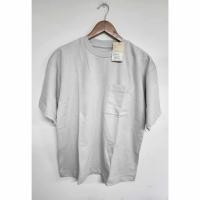 ราคา มูจิ เสื้อยืดคอกลมแขนสั้นผ้าฝ้ายสัมผัสเย็นสบาย ผู้ชาย- MUJI Cool Touch Crew Neck Short Sleeve T-Shirt Size M (25409199460)