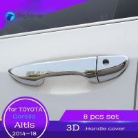 ราคา 8 ชิ้น Chrome Handle สําหรับ toyota Corolla altis 2014 2015 2016 2017 2018 G11 E170 รถประตู Handle caps Trim รถอุปกรณ์เสริม (24734930374)