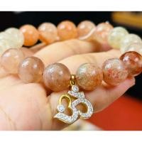 ราคา 3/3/68 กำไลอารุชาซันสโตน 12 มิล จี้โรเดียมโอมพระพิฆเนศฝังเพชร (28028186116)