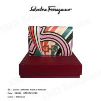 ราคา Salvatore Ferragamo กระเป๋าสตางค์ รุ่น Gancini Continental Wallet In Multicolor Code: 220371 0759719 230 (29072004177)
