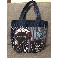 ราคา กระเป๋ายีนส์ ลายสนูปปี้ มือสอง (21309696853)