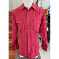 ราคา เสื้อเชิ๊ต Wrangler ไซส์ XL อก 47 นิ้วกระดุมมุกสีแดงเม็ดบนกระดุมสอด 2 กระเป๋า ไหล่ 19 นิ้ว แขน 25 นิ้ว ตัว 31 นิ้ว (40551692882)