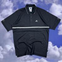 ราคา เสื้อ Adidas Vintage Polo Black (Size XL) มือสอง (27673948723)