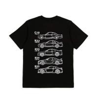 ราคา ขายดี เสื้อยืดคอกลม แขนสั้น ผ้าฝ้ายแท้ ลาย Ares GTR Family Style R32 R33 R34 R35 สําหรับรถยนต์ (20887383479)