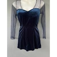 ราคา จั้มสูทขาสั้นผ้ากำมะหยี่ (28052697061)