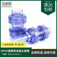 ราคา (ล้างสต๊อก Super Deal)วาล์วน้ำ#เช็ควาล์ว PVC ใส วาล์วตรวจสอบตู้ปลาพลาสติก double union เช็ควาล์ว 1 วาล์วหยุดน้ำ 2 นิ (24495040126)