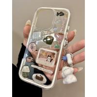 ราคา สร้างสรรค์สติ๊กเกอร์ลูกแมว จี้ลูกสุนัข เหมาะสำหรับเคสโทรศัพท์ Iphone16 Apple 15promax ใหม่ 14pro เคสป้องกันผู้หญิง 13 (42102098239)