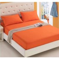 ราคา nna-0017 ชุดผ้าปูที่นอนสีพื้น 3.5 ฟุต 3 ชิ้น สีส้ม (3342948615)