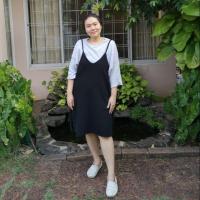 ราคา เดรสสาวอวบ​ เซทเอี๊ยมกระโปรงสีดำ​ +เสื้อ​ เดรสมือสองสภาพดี (4333976303)