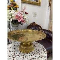 ราคา พานทองเหลืองลายช้าง ล้อม 12 ราศีใบใหญ่ (19718512367)